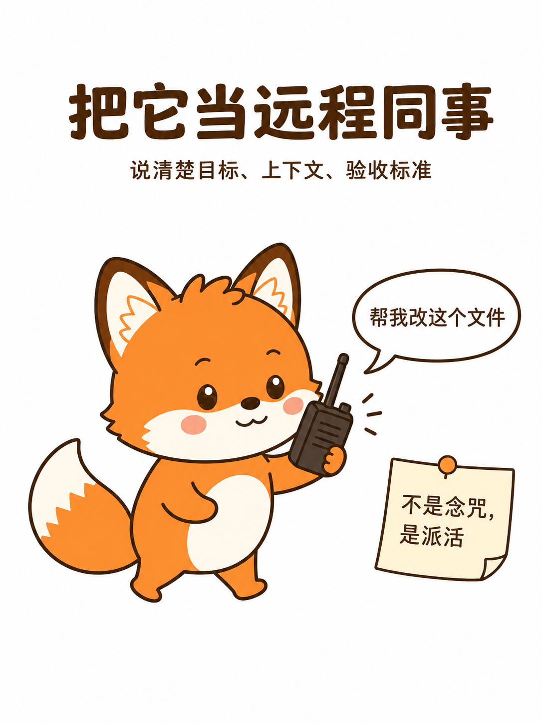 阿舟图解:把它当远程同事——说清楚目标、上下文、验收标准